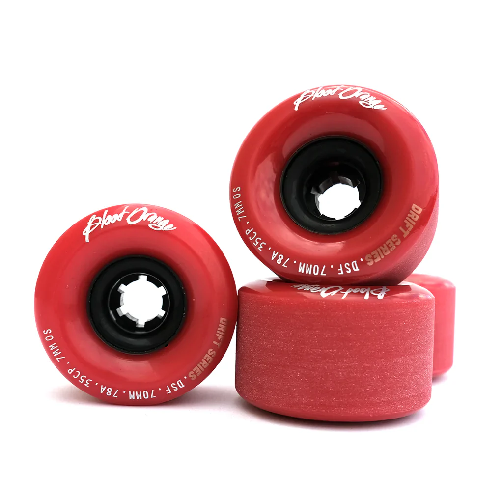 Blood Orange Drift Series 70mm Longboard Wheels (Set of 4) - Image 4
