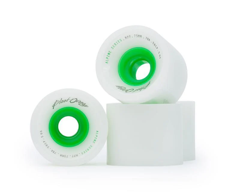 Complete Component - Blood Orange 73mm Alpine Series Longboard Wheels - Image 2