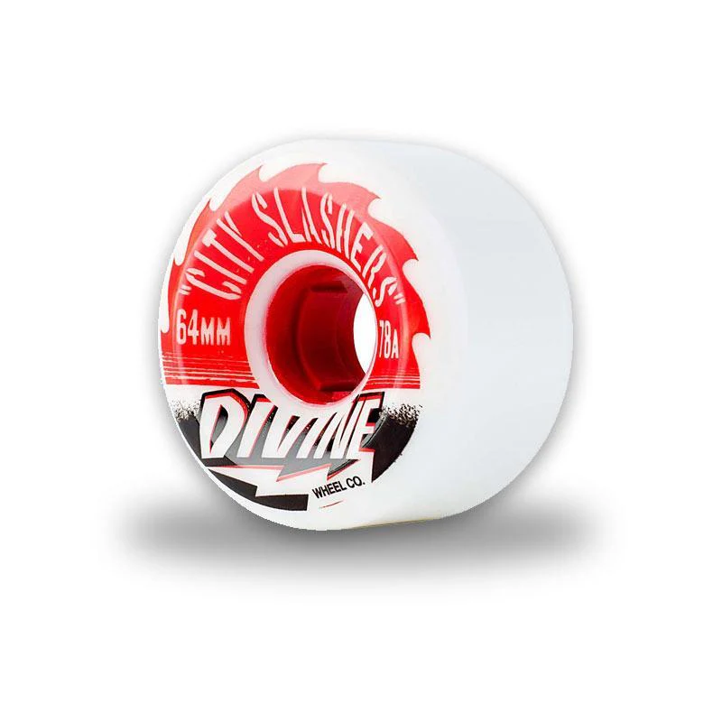 Complete Component - Divine 64mm City Slashers Longboard Wheels (Set of 4)